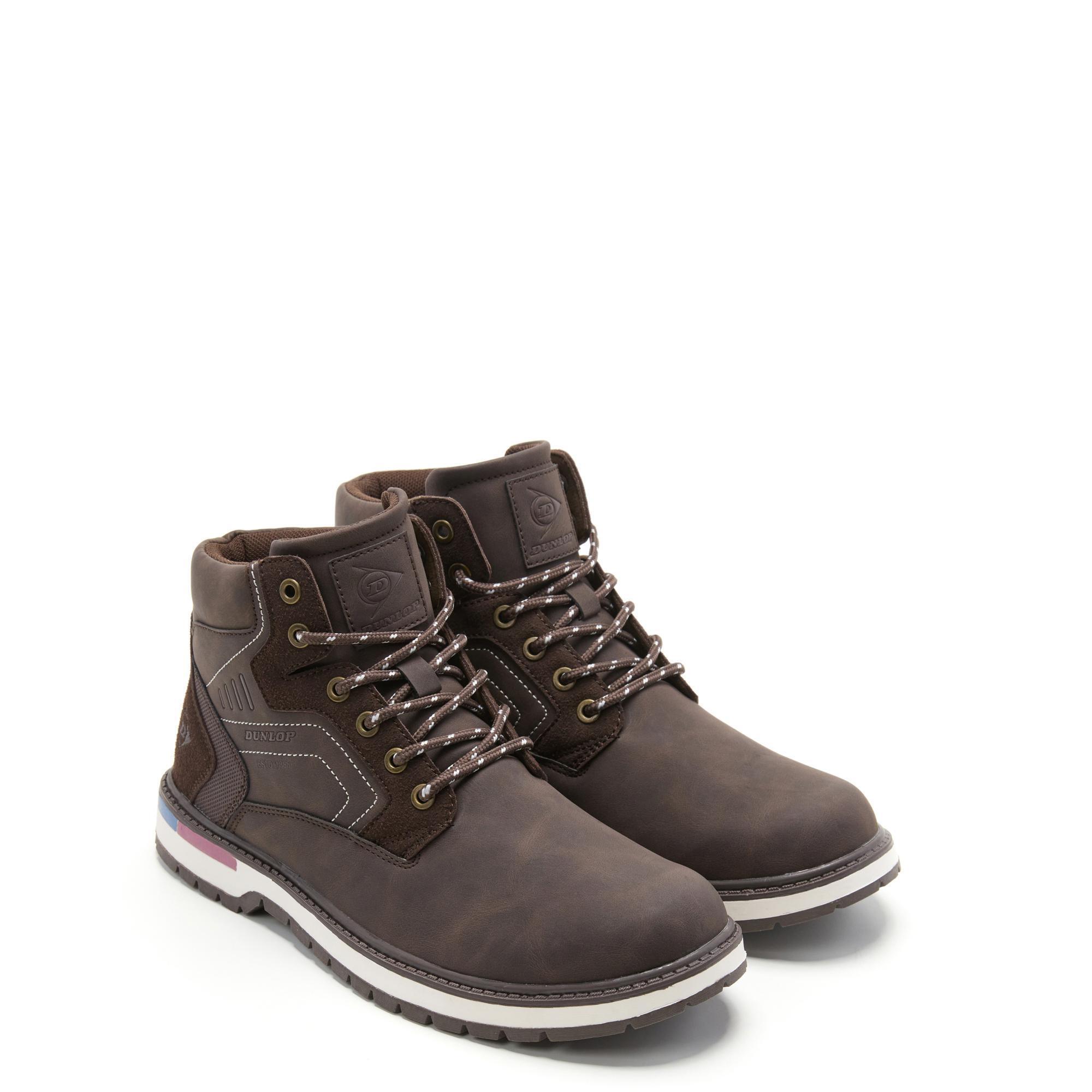 Botines Dunlop Hombre 36085 Marrones con Cordones 2/5