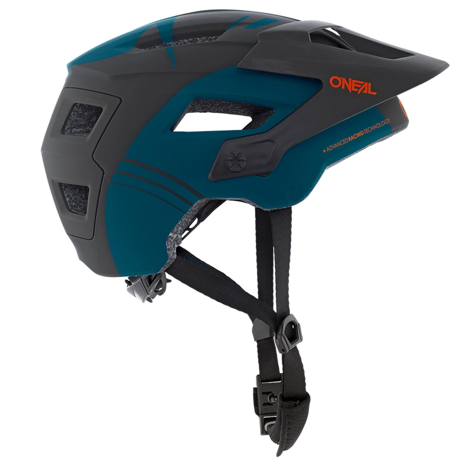 Casque VTT DEFENDER NOVA, noir/pétrole 4/5