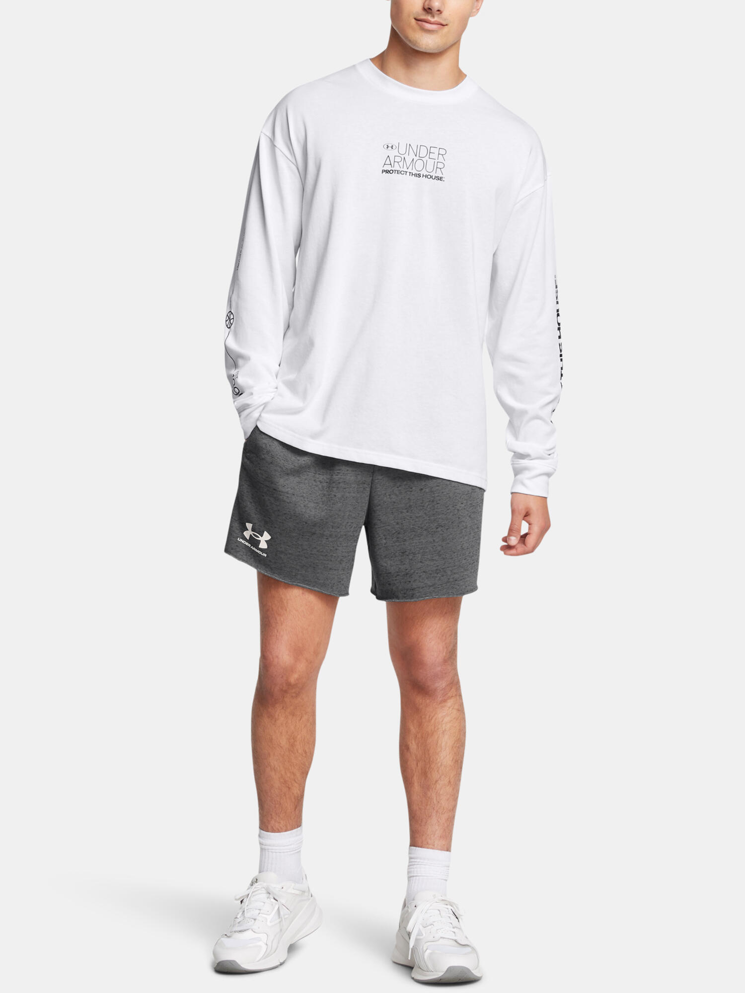 Spodenki Męskie Under Armour Dresowe Luźne Rival Terry 6in Short 6/6