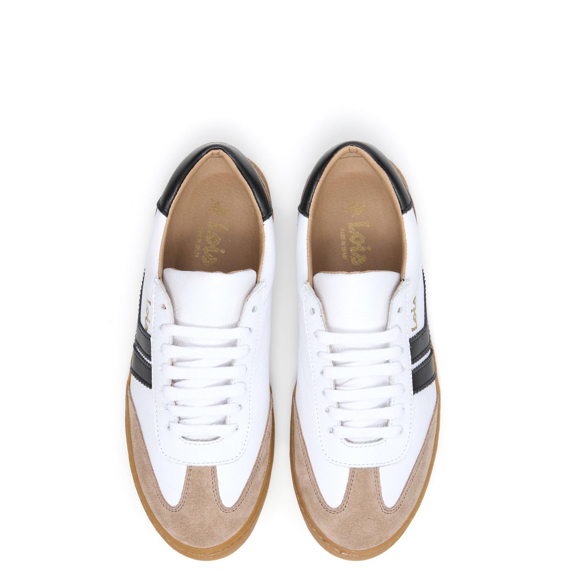 Zapatillas Lois Mujer 74438 Blancas con Cordones 4/5
