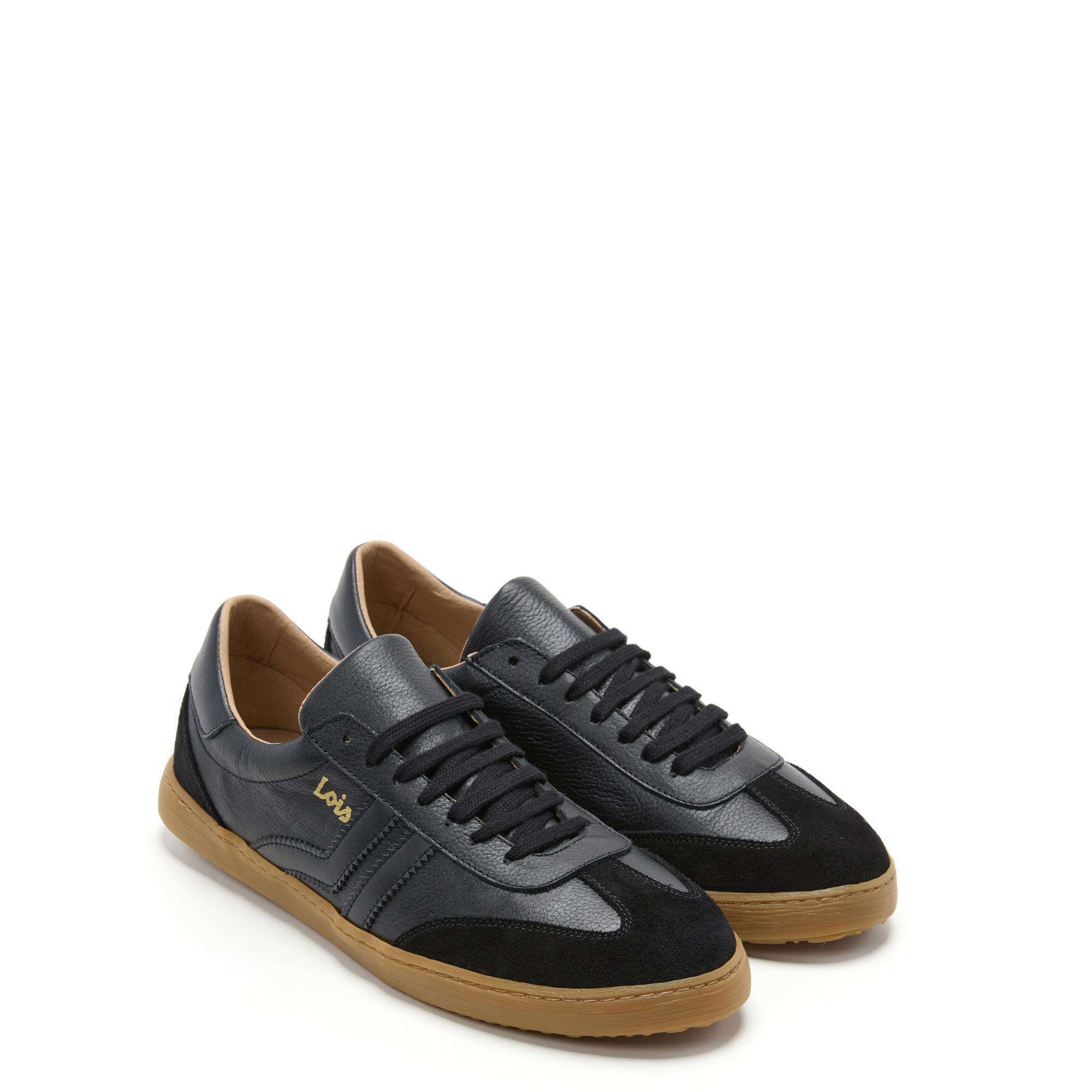 Zapatillas Lois Hombre 74439 Negras con Cordones 2/5