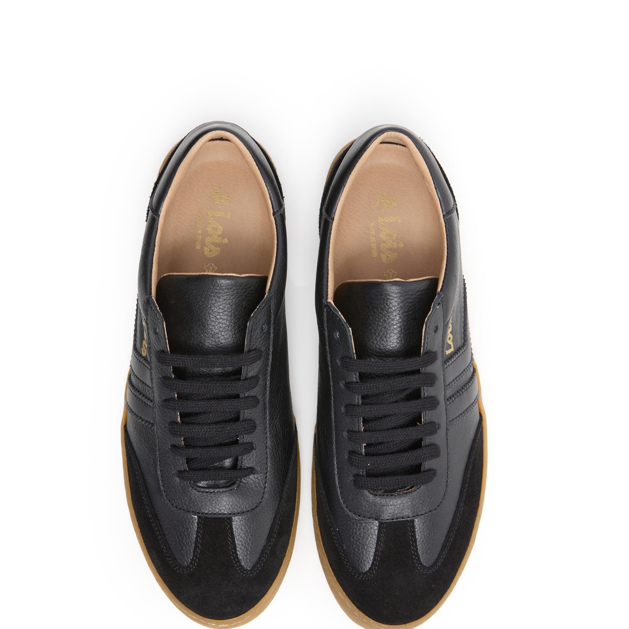 Zapatillas Lois Hombre 74439 Negras con Cordones 4/5