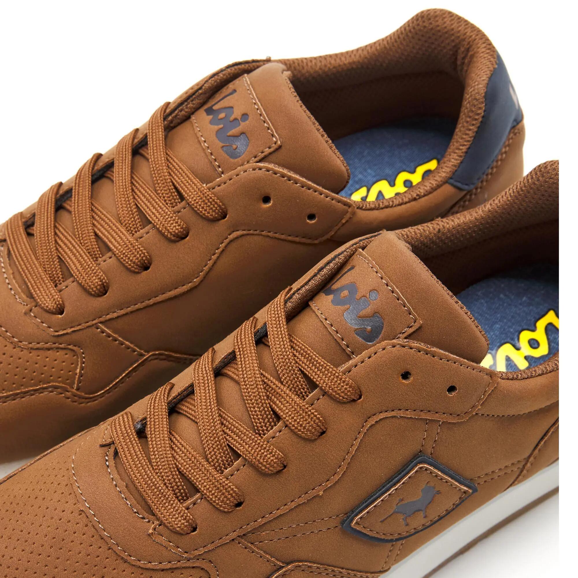 Zapatillas Lois Hombre 64400  Marrones con Cordones 5/5