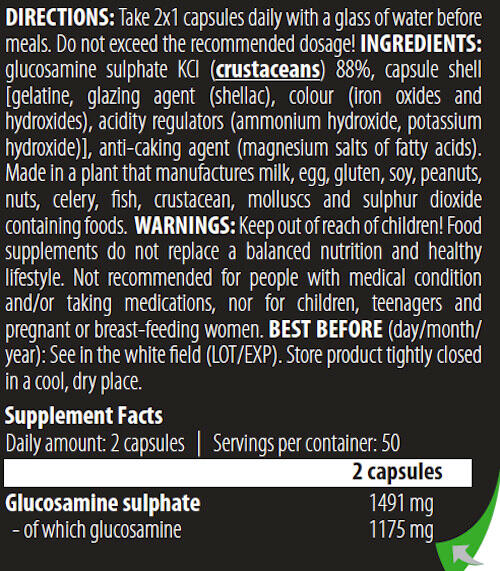 Atención Conjunta - Mega Glucosamina (100 Cáps.) 3/3
