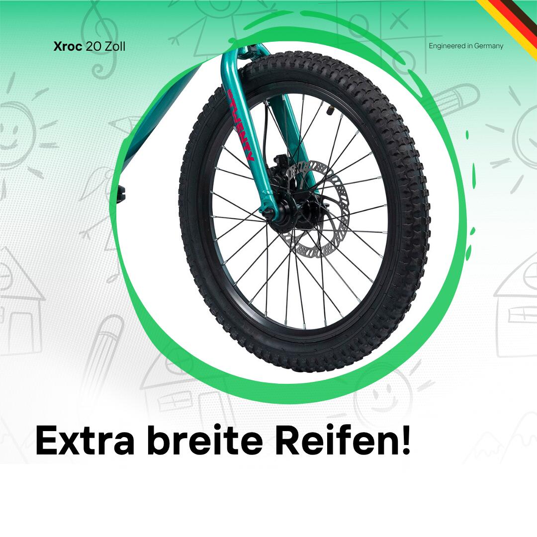 Bicicleta infantil de 20 pulgadas – S'COOL Xroc TWENTY – Shimano MTB de 8 veloci 5/7