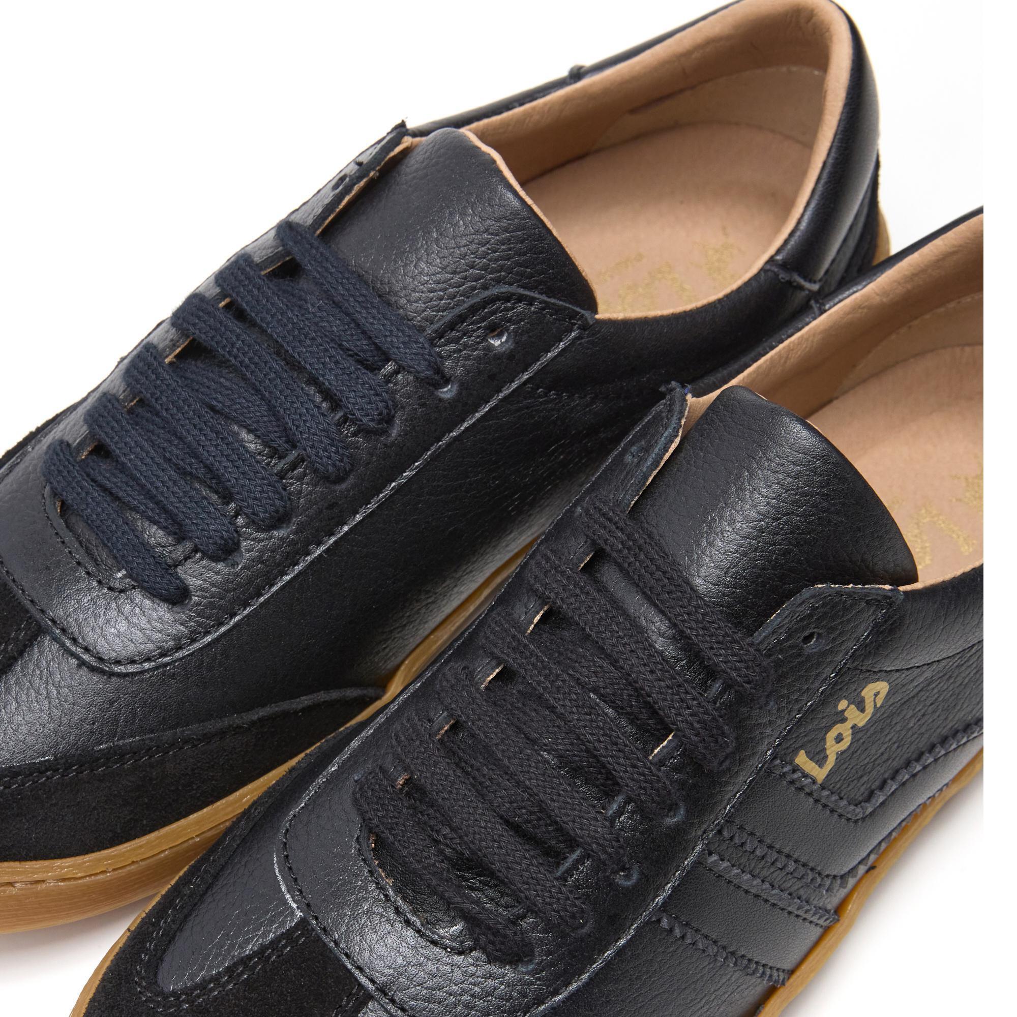 Zapatillas Lois Mujer 74438 Negras con Cordones 5/5