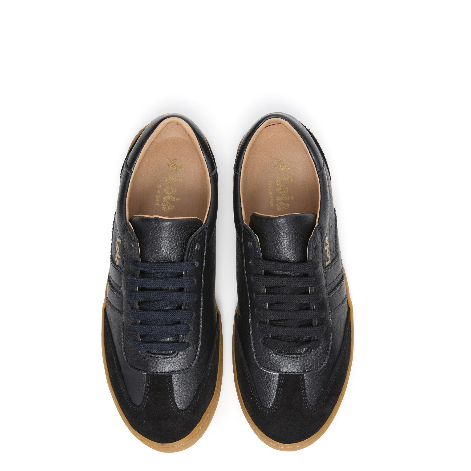 Zapatillas Lois Mujer 74438 Negras con Cordones 4/5