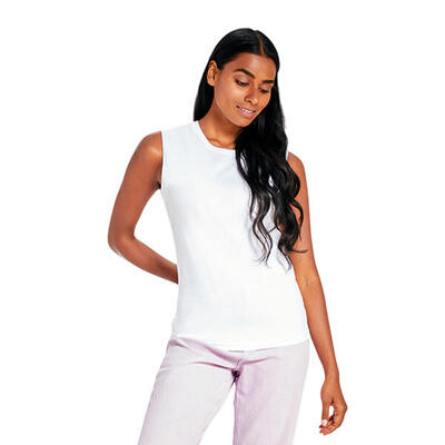 Dames raw tank top (wit)