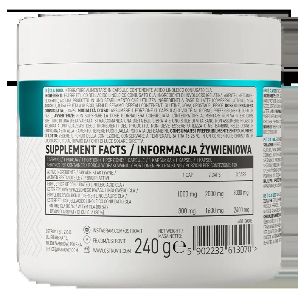 OstroVit CLA 1000 mg 180 kapsułek 3/3