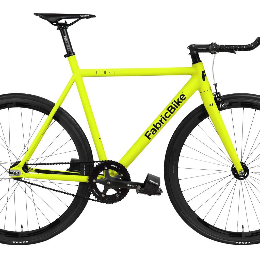 28" Light Aluminum Fixie Bike - Yellow Lime