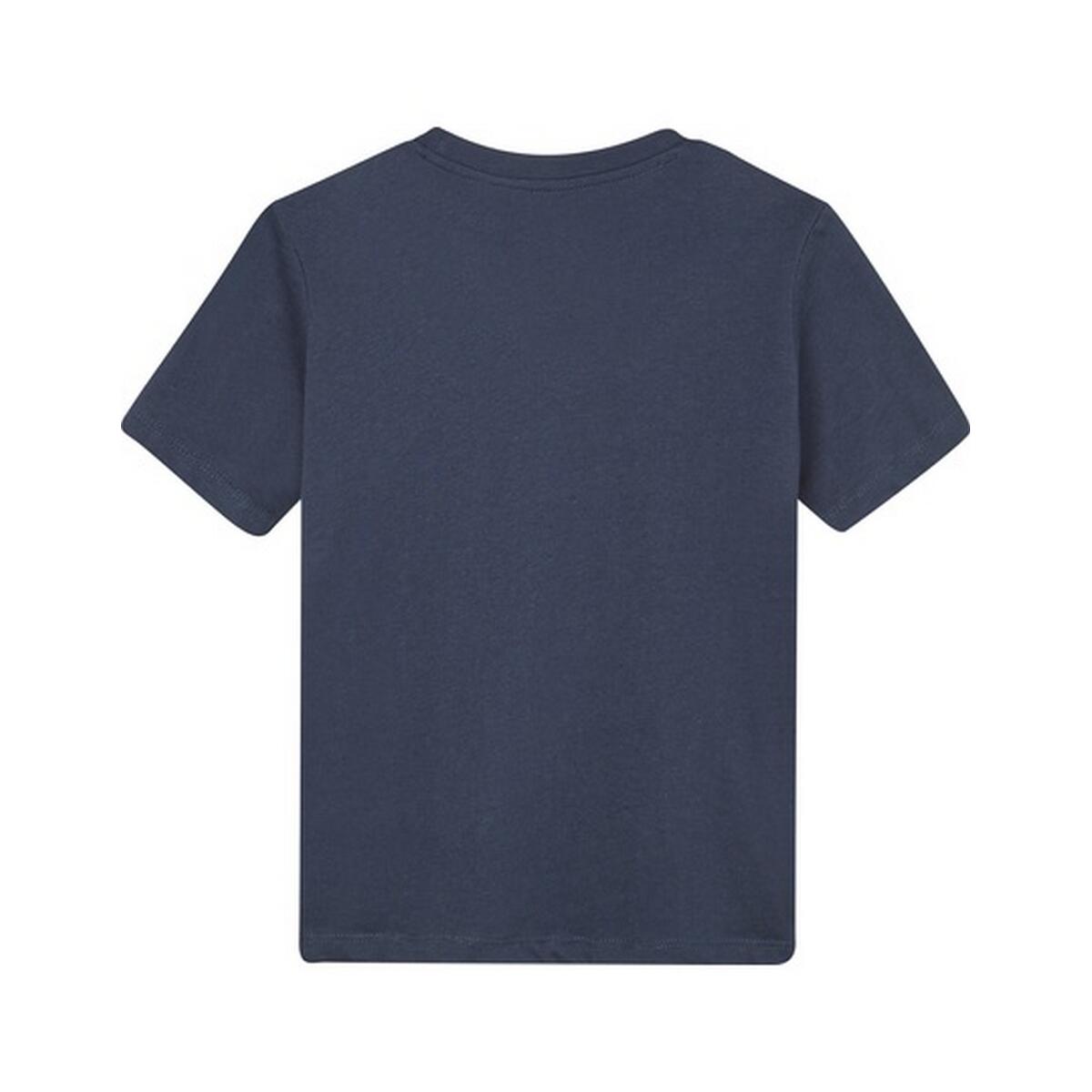 T-Shirt simples essencial para crianças e jovens (Azul Marinho) 2/3