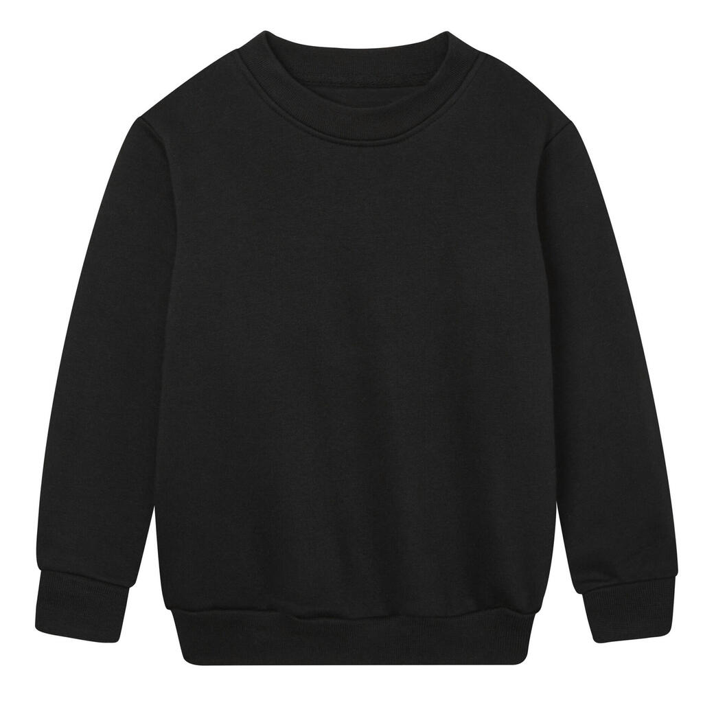Childrens/Kids Essential Plain Sweatshirt (Black)