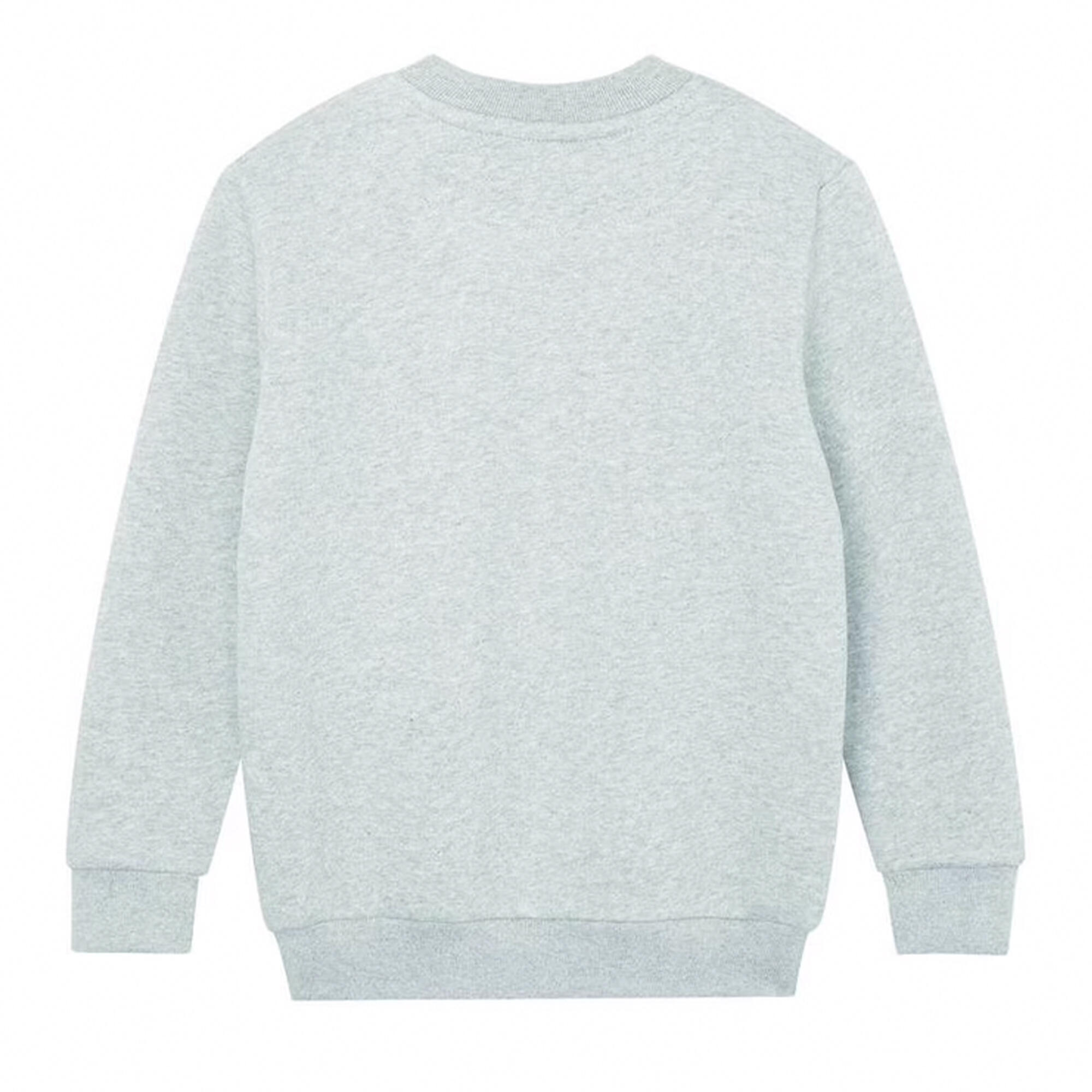 Jersey Essential Diseño Lisos para Niños/Niñas Gris Jaspeado Mezcla 2/2