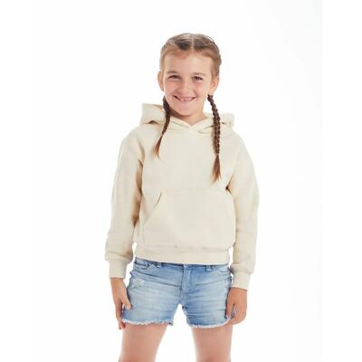 Kinder/kinder essential hoodie (heide grijs melange)