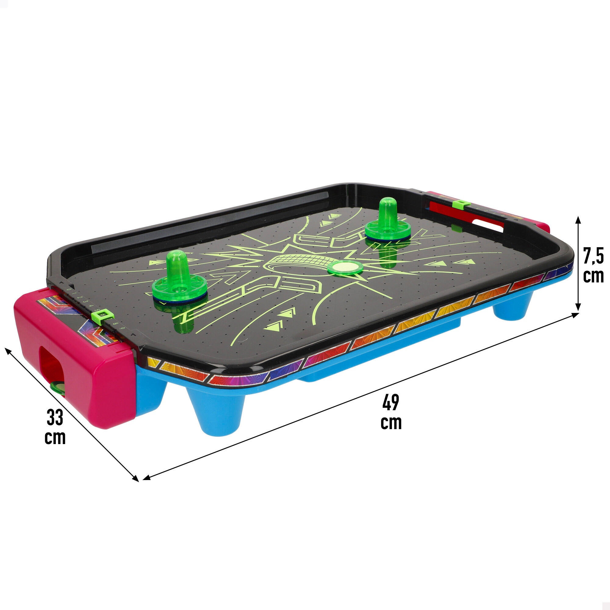 Air hockey de mesa neón con luces y sonido CB Games 4/7
