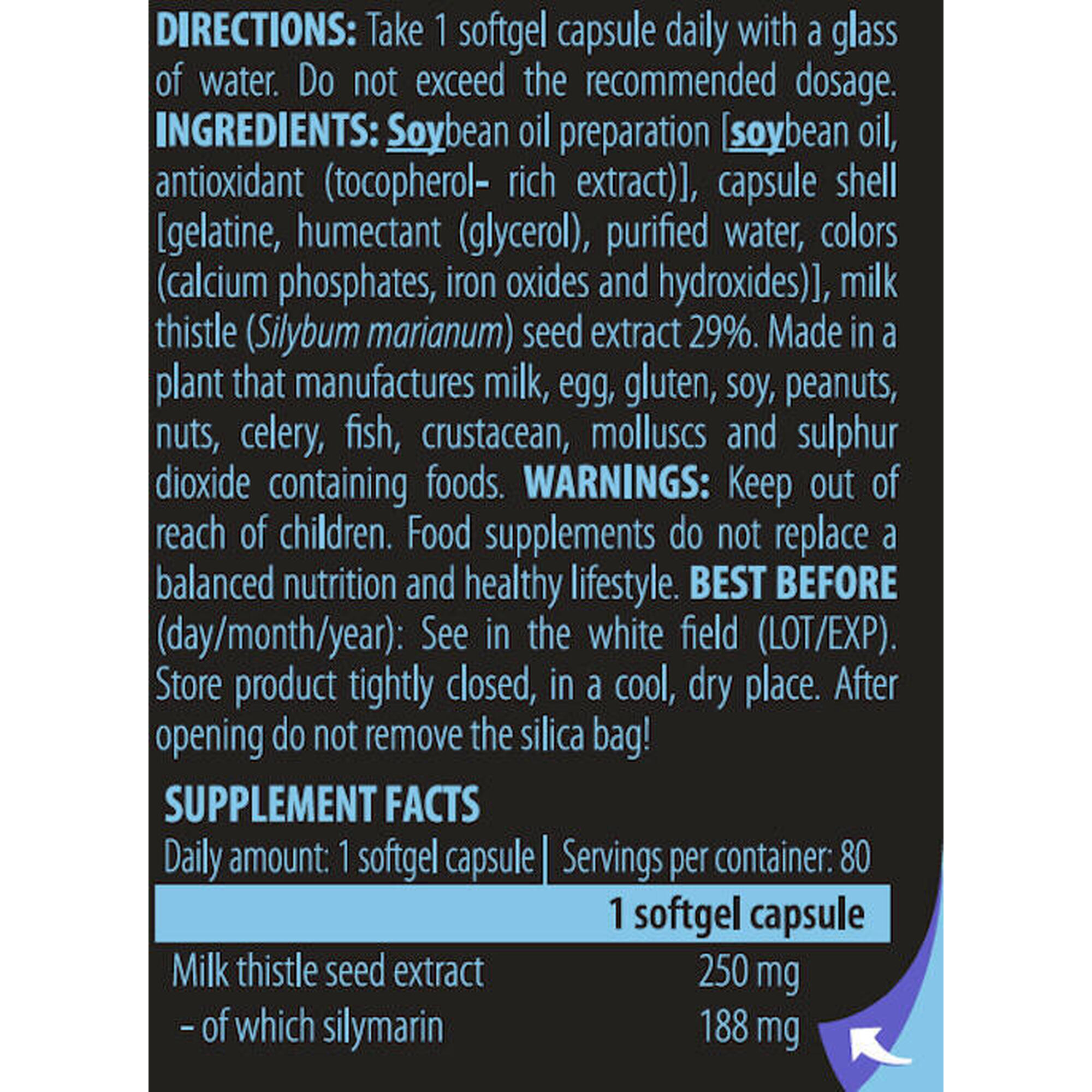 Scitec Nutrition - Chardon Marie - Milk Thistle - 80 Capsules Molles - Complément Alimentaire - Taille Unique - Decathlon