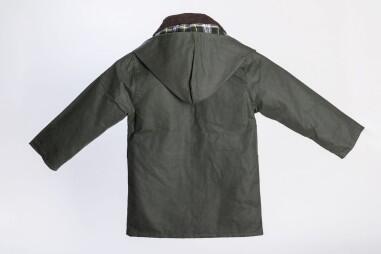 CHAQUETA ENCERADA NIÑO BURLEY JUNIOR VERDE 3/4
