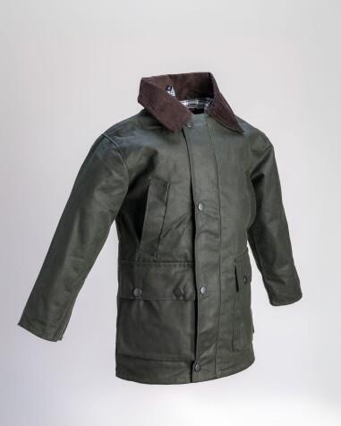 CHAQUETA ENCERADA NIÑO BURLEY JUNIOR VERDE 2/4