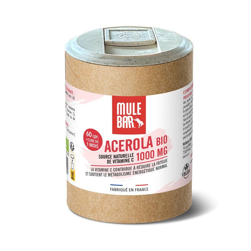 Mulebar - Acérola Vitamine C 1000mg Mulebar - Vitamines - 150 G - Decathlon