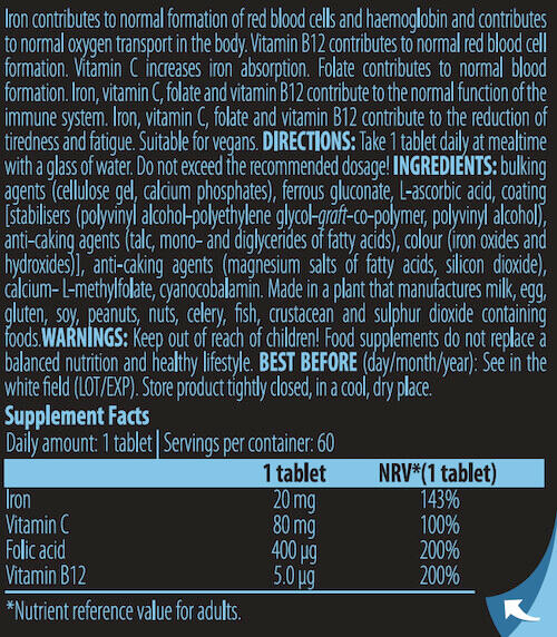 Multivitamines - Iron Pro - 60 Comprimés 3/3