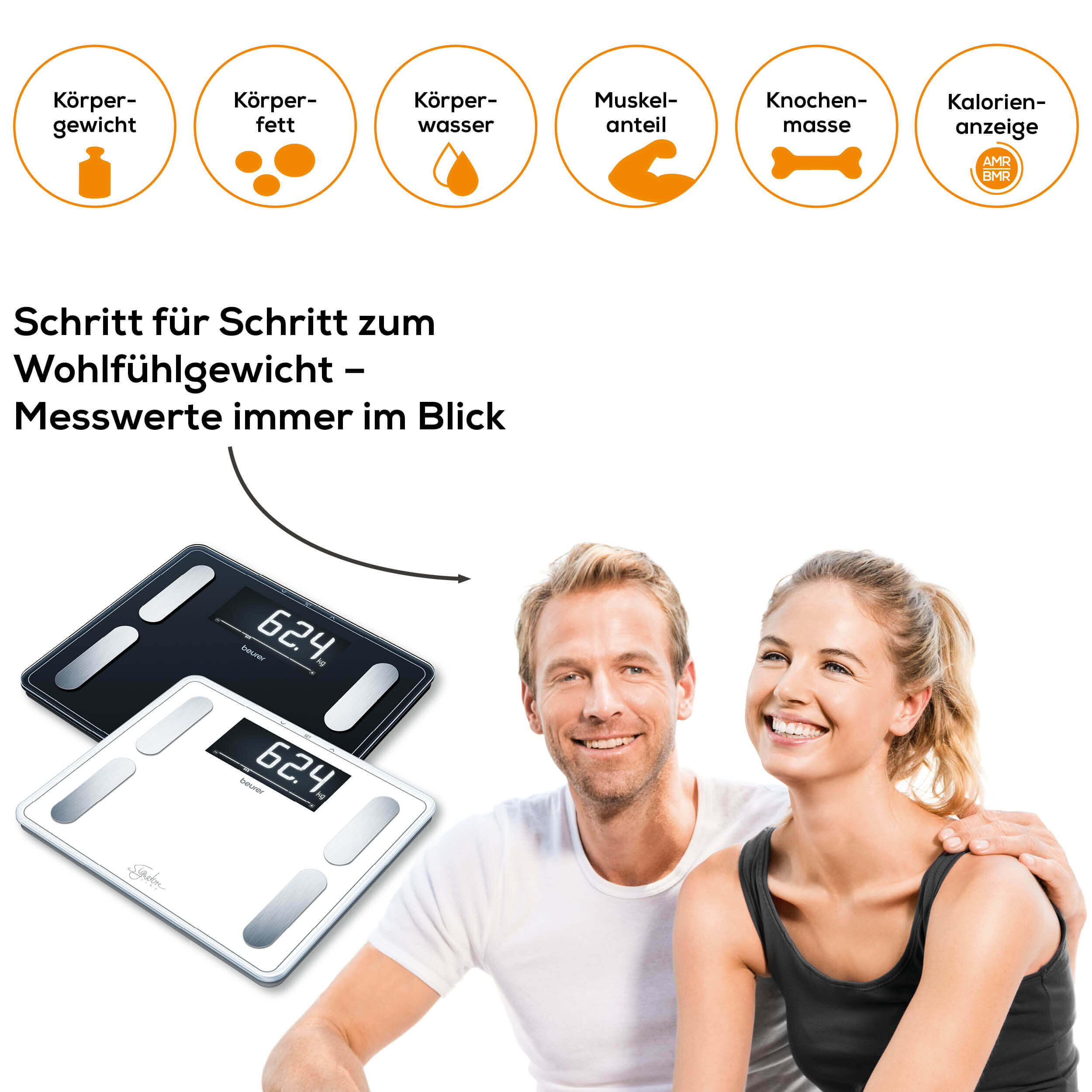 Personenwaage mit Impedanzmesser Beurer BF 410 Signature Line 4/5
