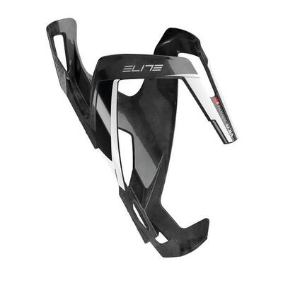 Elite Trinkflaschenhalter Vico Carbon Carbon, schwarz glänzend/weiß