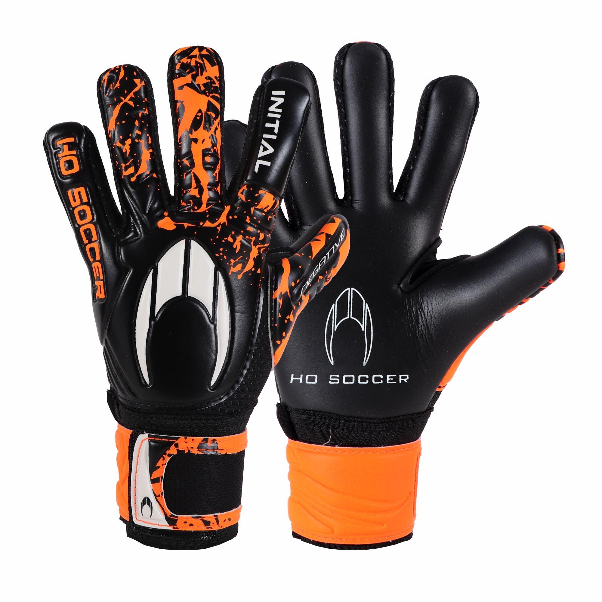 Ho Soccer - Gants De Gardien De But De Football Initial Pursuit Ng Orange Shadow - Gants De Gardien - Noir|vert - 3 - Decathlon