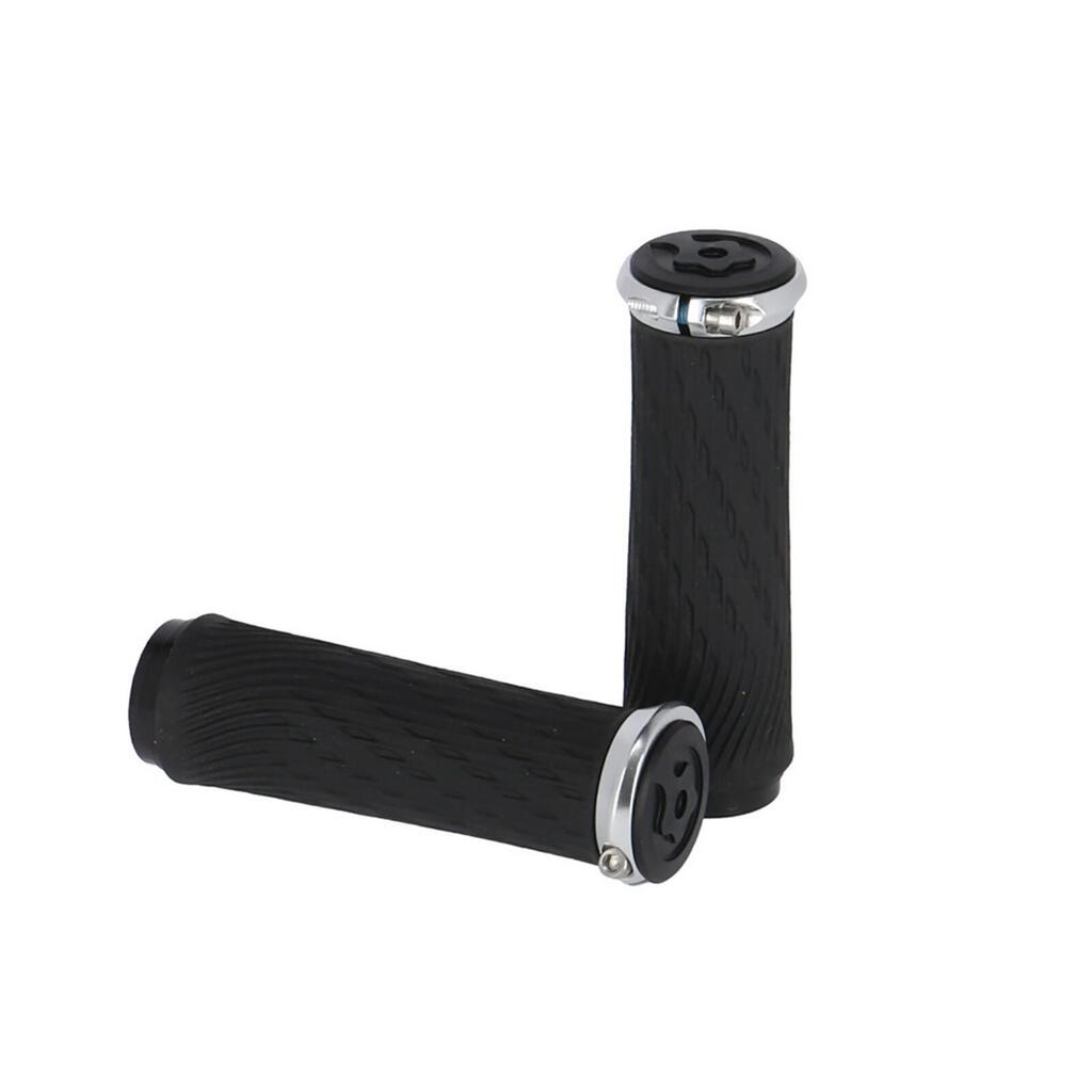 Grips Sram Xx/Xo Locking Silver Et Bouchon Pour Gripfix 100Mm