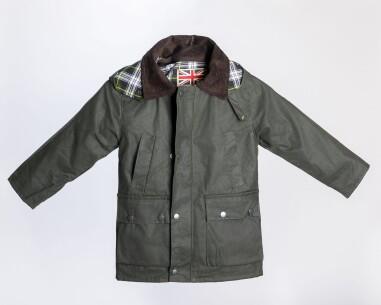CHAQUETA ENCERADA NIÑO BURLEY JUNIOR VERDE 1/4