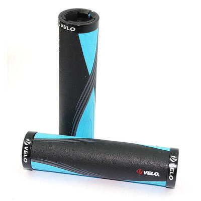 Pu/gel handgrepen en tweekleurige stiksels velo