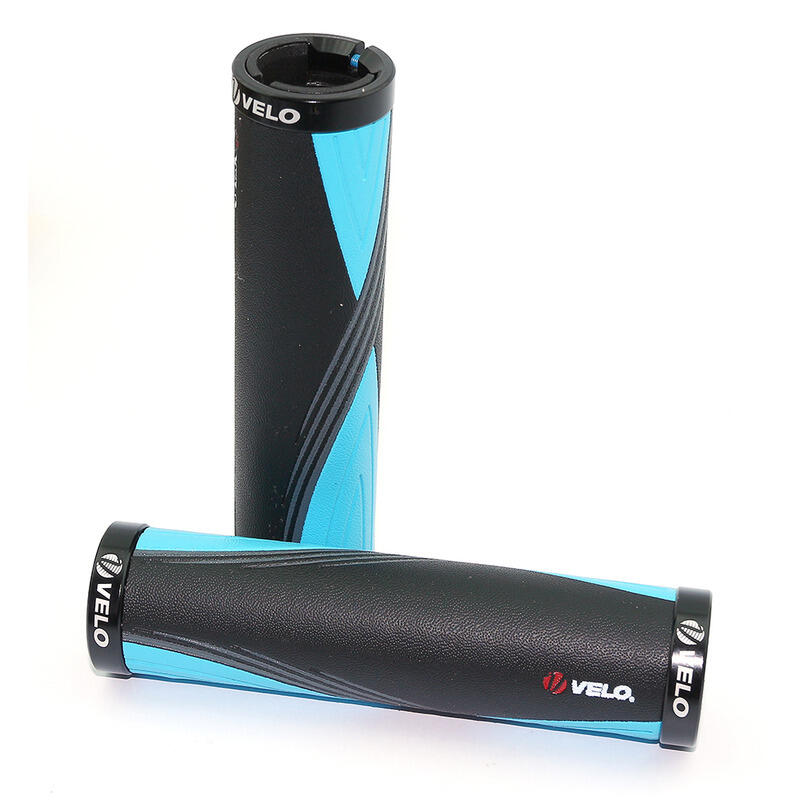 Velo - Poignées De Vélo Pu/gel Et Coutures Bicolore Velo - Poignée - Noir - No Size - Decathlon