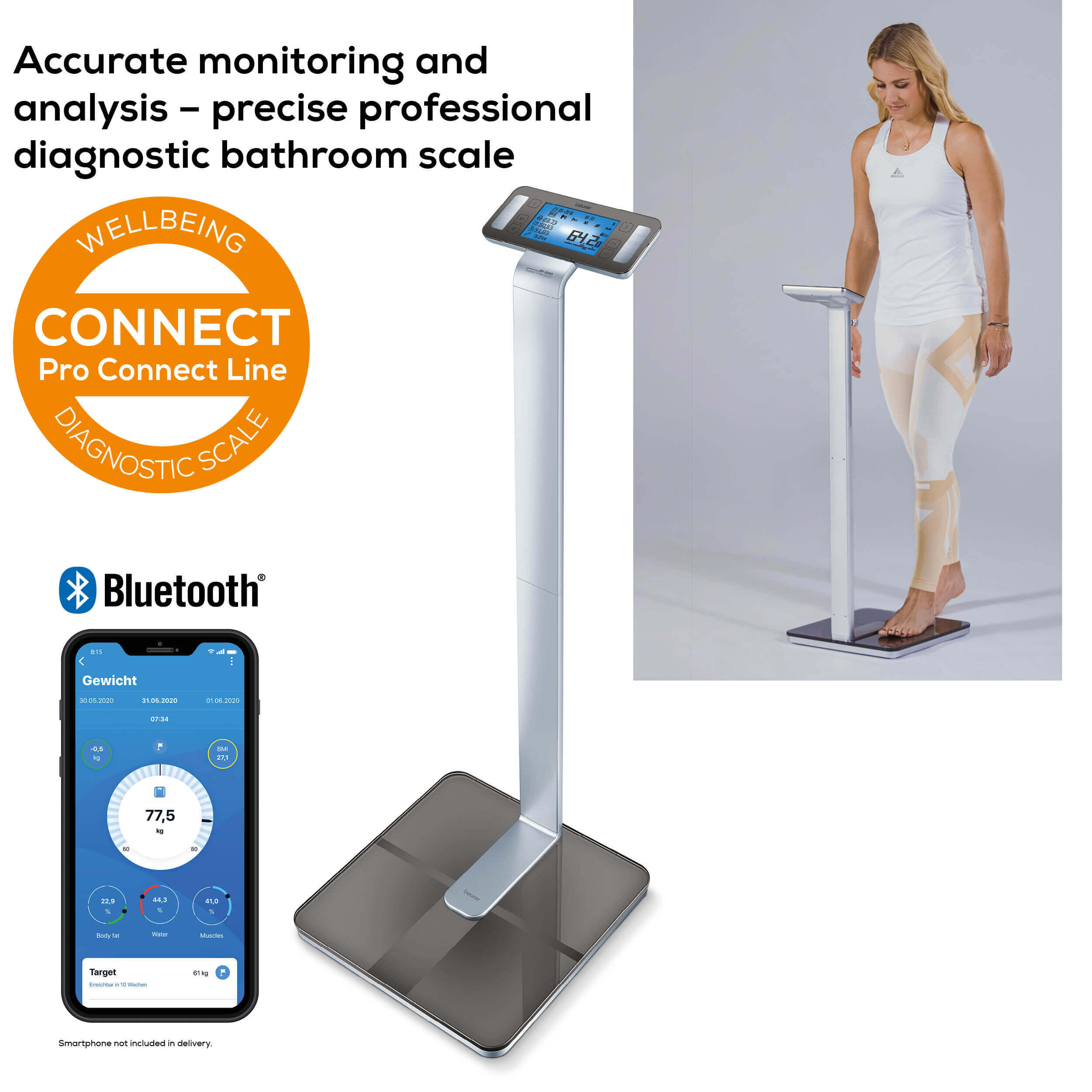 Balance impédancemètre de précision connecté Beurer BF 1000 4/5