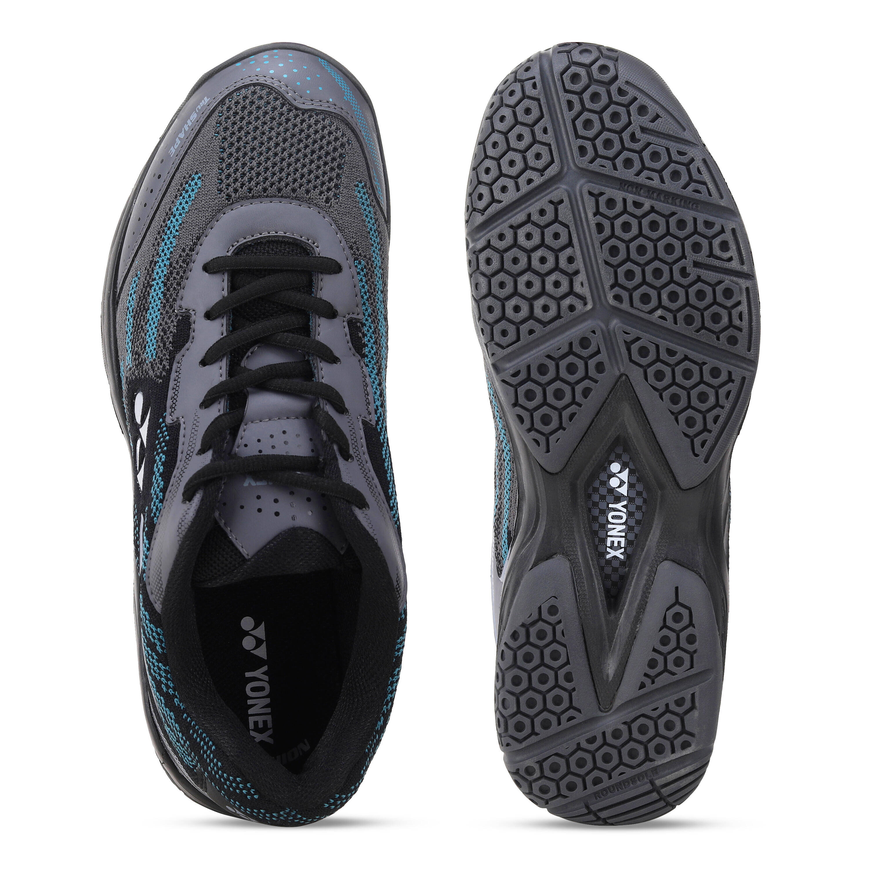 YONEX Badminton Shoes V 200I Cyan Black -  5