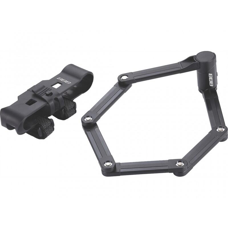 Skládací zámek z tvrzené oceli BBB Cycling PowerFold 2/4