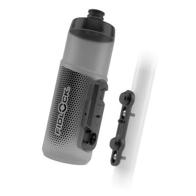 Twist fles 600 + bike base set - transparant zwart
