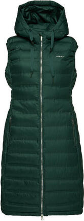 Gilet long femme LOAP Loep Itala, vert foncé, M
