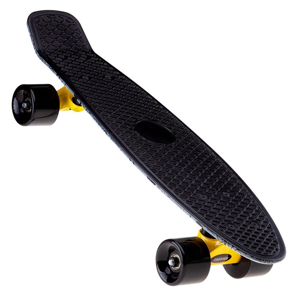 Coolslide - Skateboard Halloumi Garçon (noir) - Skateboard Complet - Noir - Decathlon