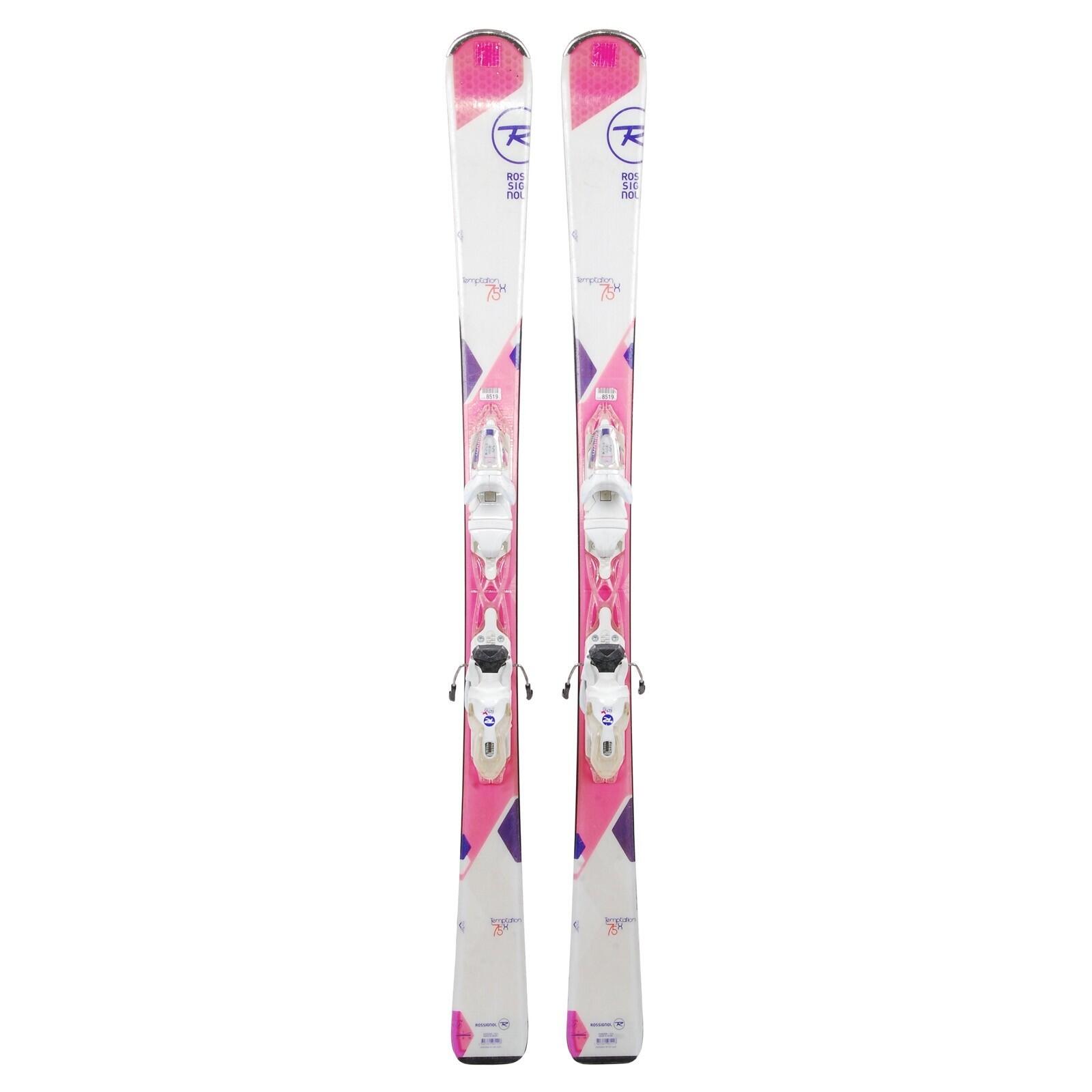 RECONDITIONNE - Ski Rossignol Temptation 75x + Fixations 1/4