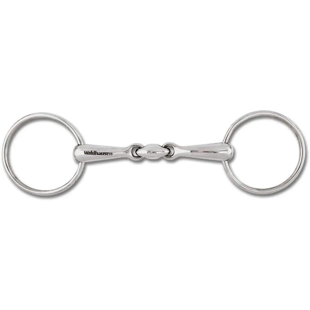 Double jointed snaffle for horse Waldhausen Massif