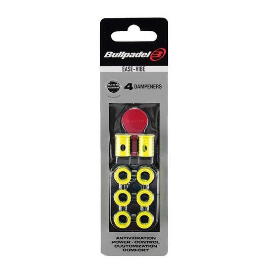 BLISTER (4PCS) VIBRATION DAMPENER BULLPADEL EASE VIBE YELLOW