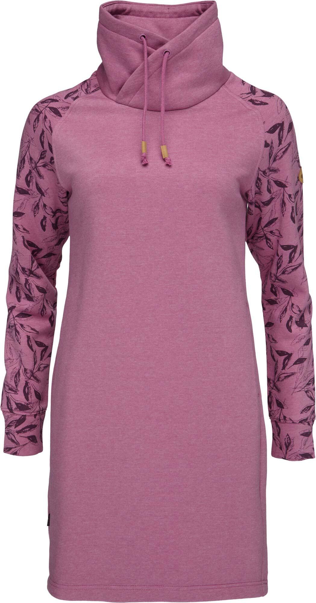 YOA Vestido e moletom feminino Ebnera em rosa