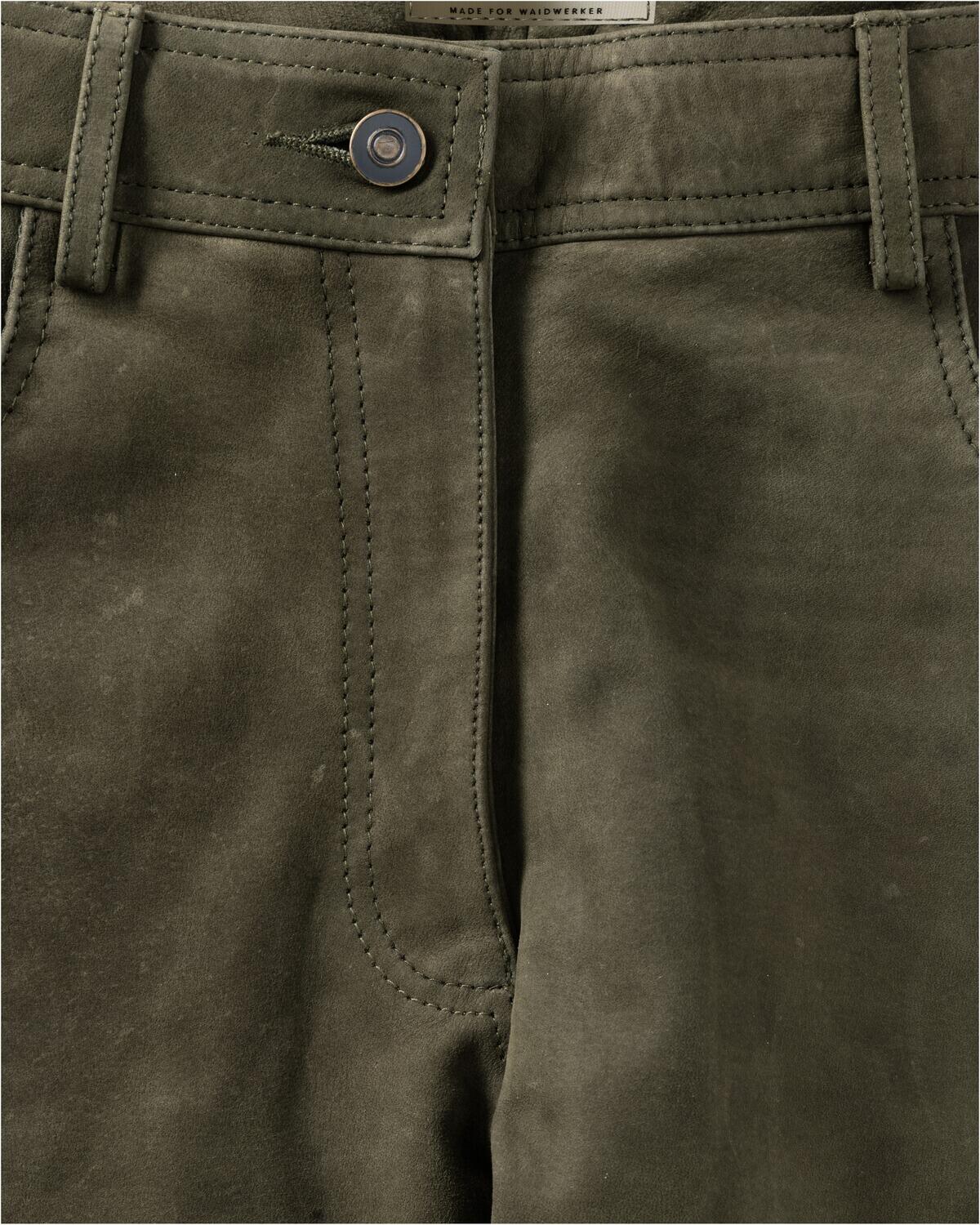 Büffellederhose 3/4