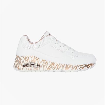 Zapatillas Skechers Mujer x JGoldcrown: Uno - Loving love Blancas