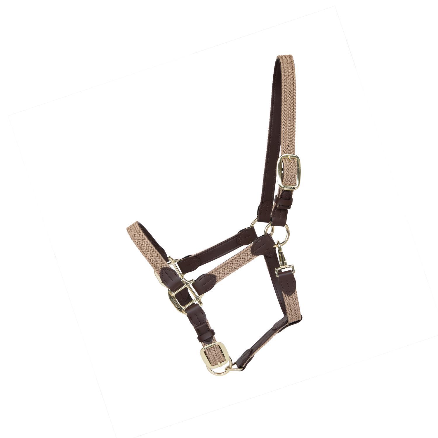 Geflochten Nylon Halfter beige Full 1/3