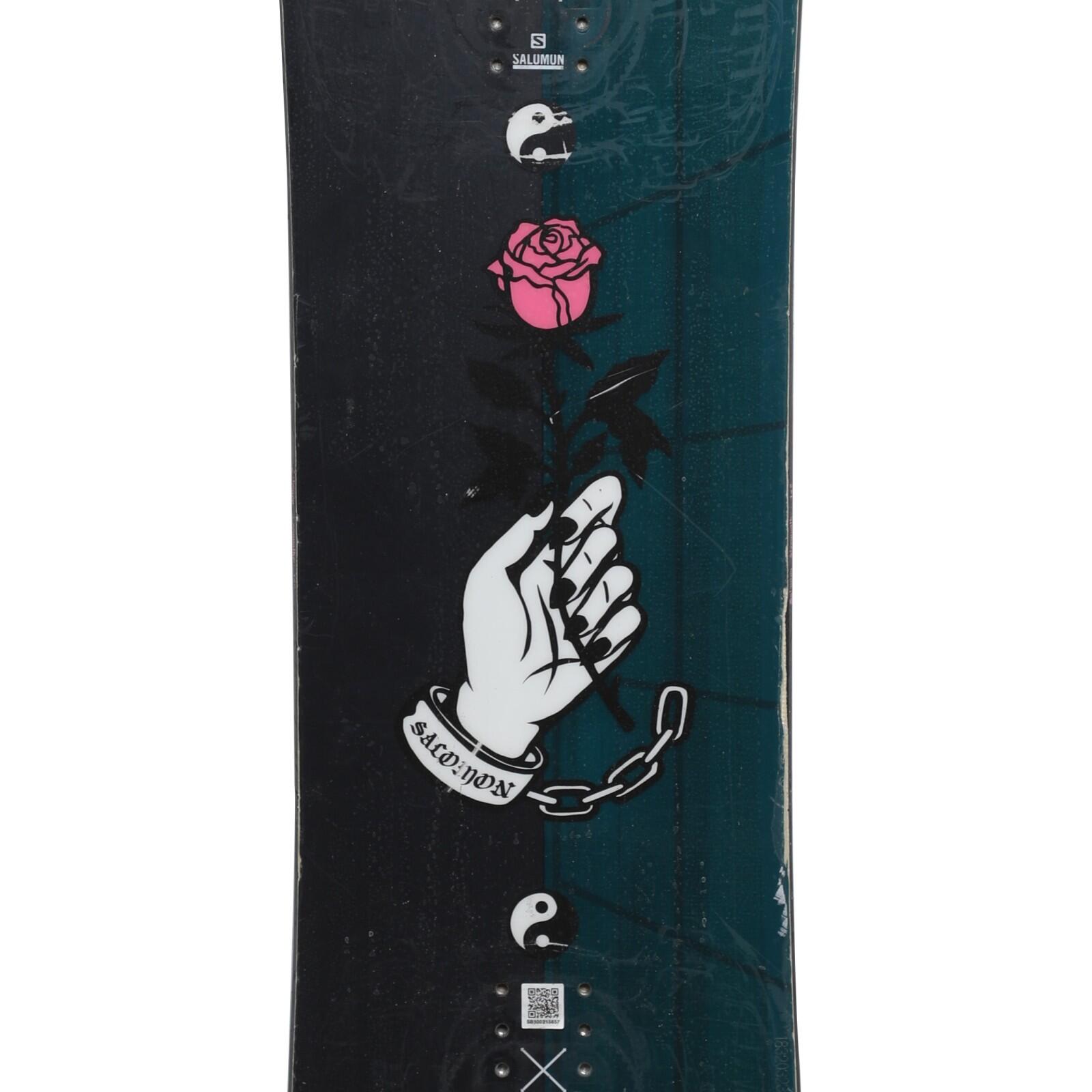 RECONDITIONNE - Snowboard Salomon Sleep Walker + Fixations Coque 3/4