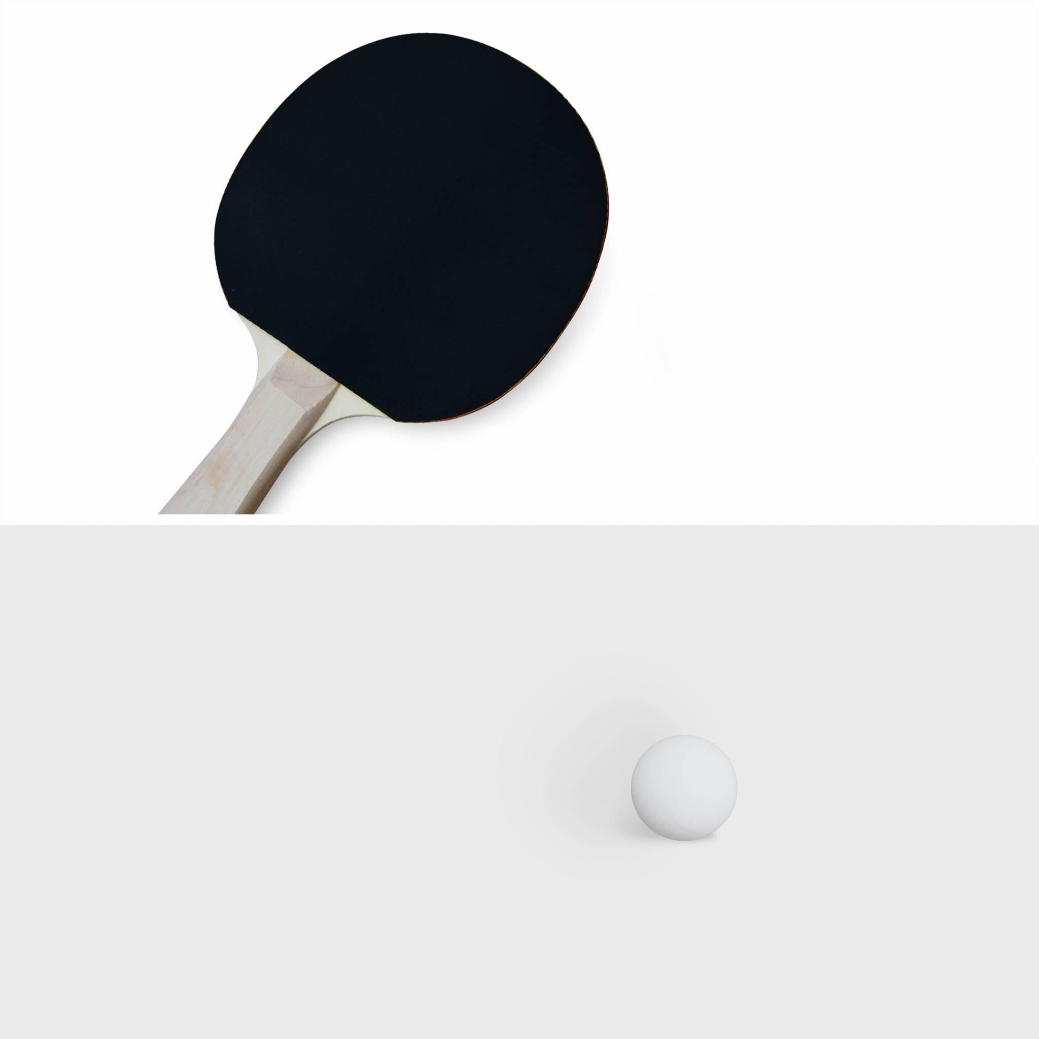 Lot de 2 raquettes et 3 balles pour table de Ping-Pong 2/3
