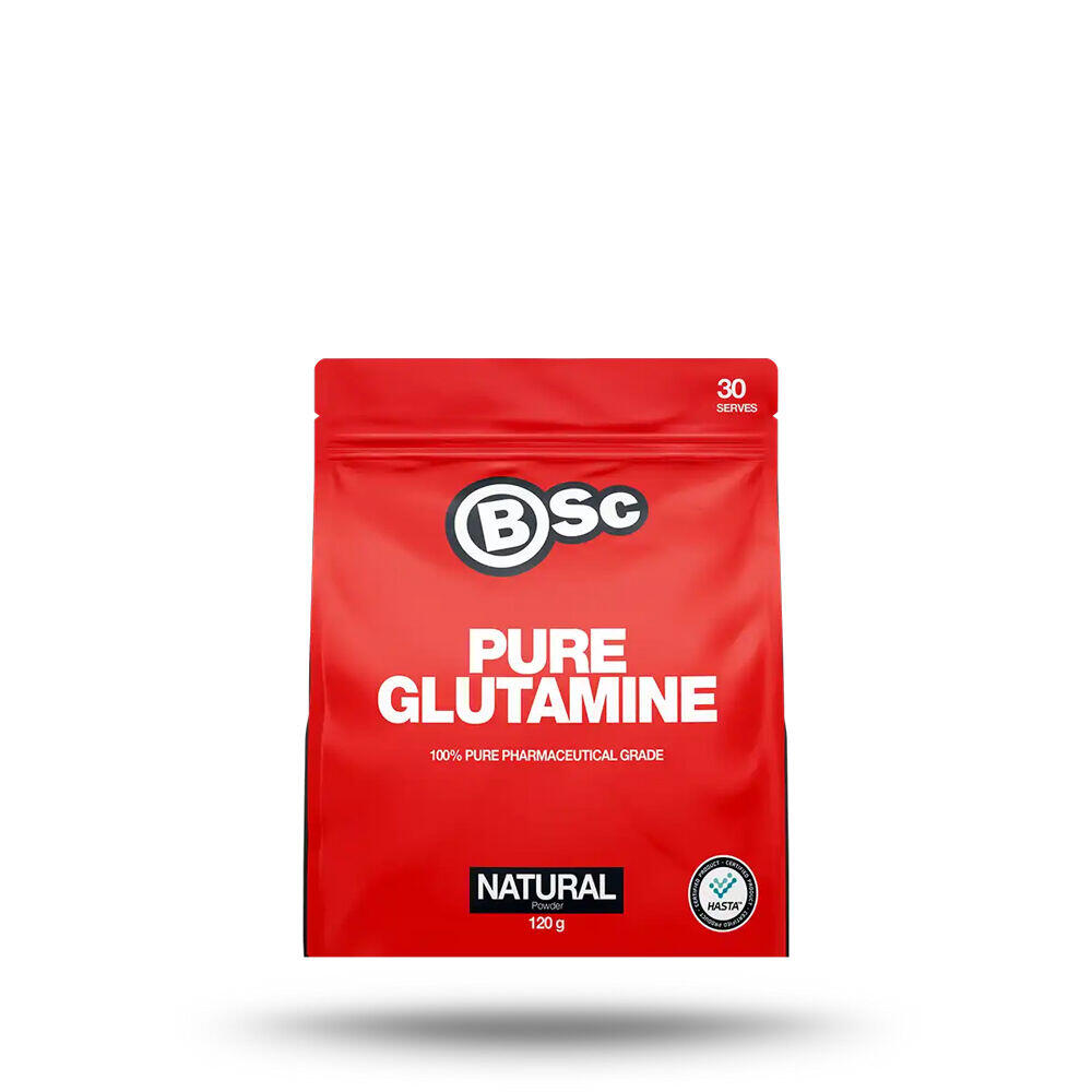 BSc Pure Glutamine Powder 100% Pharma Grade 30 Serves 120g Unflav.