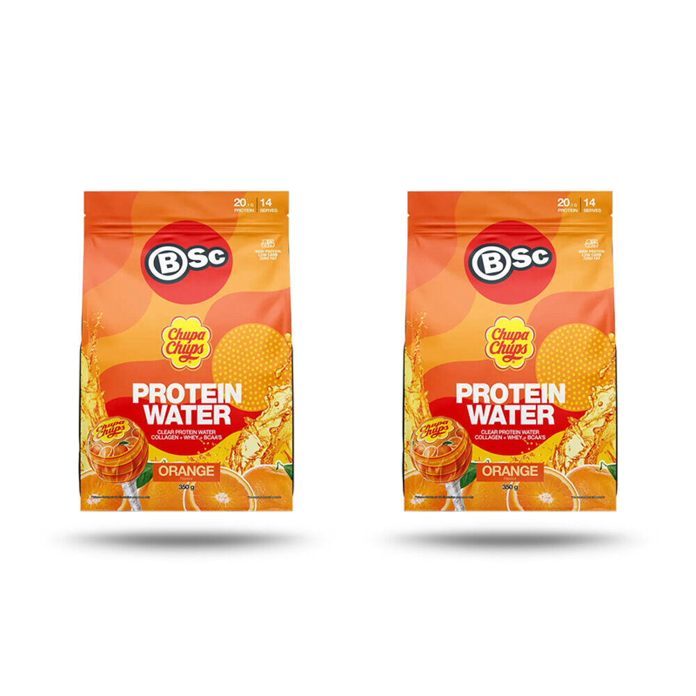 2PK BSc x Chupa Chups Protein Water Mix Post Workout 14 Serves 350g Orange