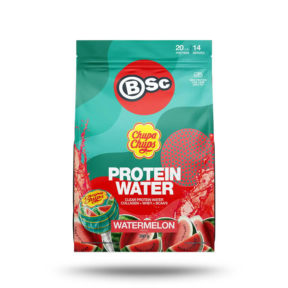 BSc Chupa Chups Protein Water 14 Serves 350g Watermelon Mix