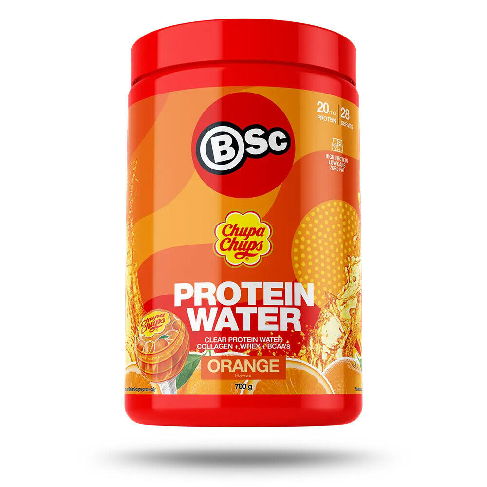 BSc x Chupa Chups Protein Water Drink Mix Post Workout 28 Serves 700g Orange